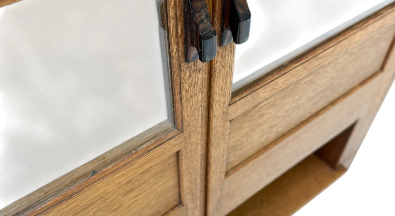 Art Deco Modernist Cabinet by Anton Lucas for N.V. Meubelkunst Leiden, 1920s